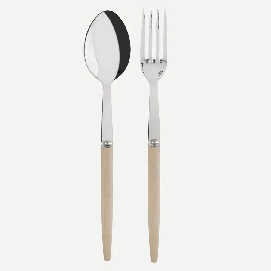 Jonc Light Wood Flatware + Serving Pieces (Sabre Paris)