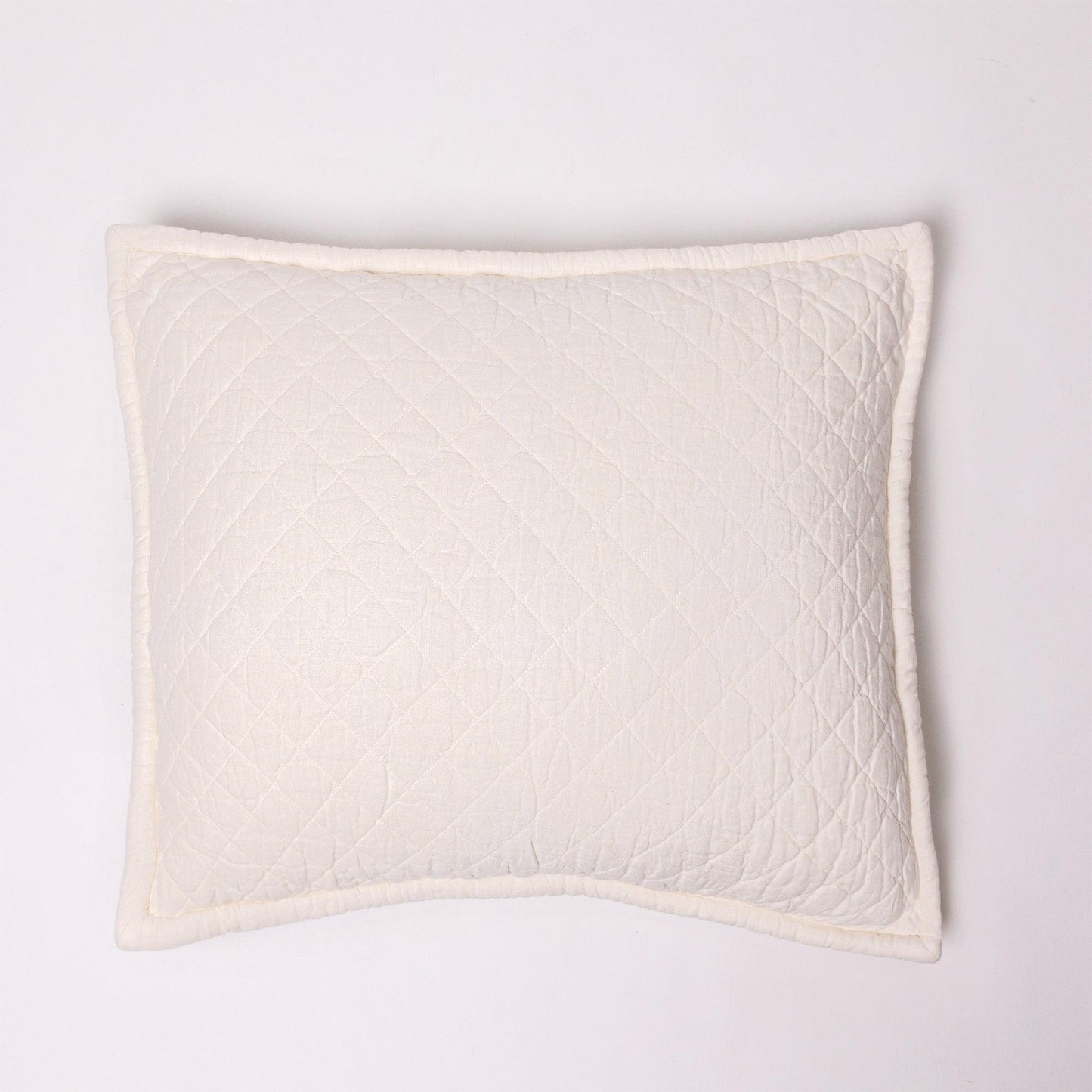 Quilted Linen Bedding Collection, Ivory