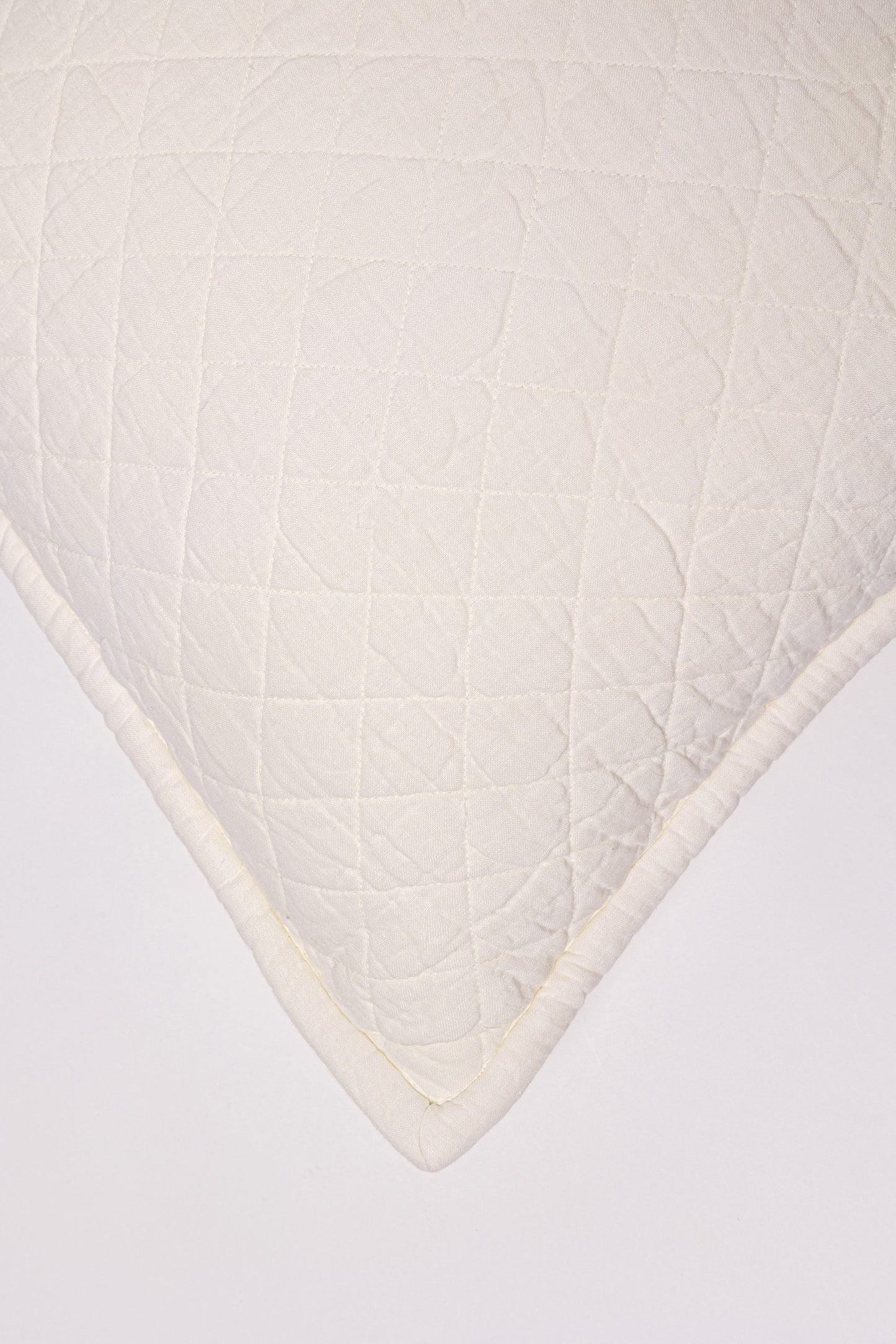 Quilted Linen Bedding Collection, Ivory