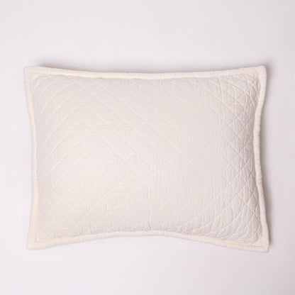 Quilted Linen Bedding Collection, Ivory