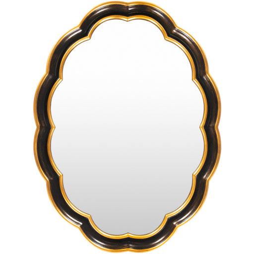 Scalloped Oval Mirror