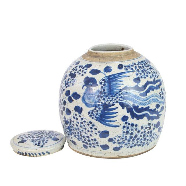 Vintage Ming Phoenix Jar